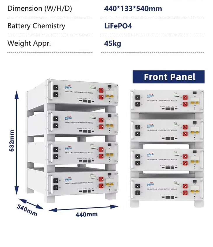 51.2V Racked Lithium Battery