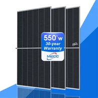 لوحة PV لوحة زجاجية مزدوجة 580 واط